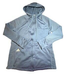 Adidas Cold.Rdy Full Zip Golf Hoodie Womens Blue Fleece Lined Jacket S Cold Rdy